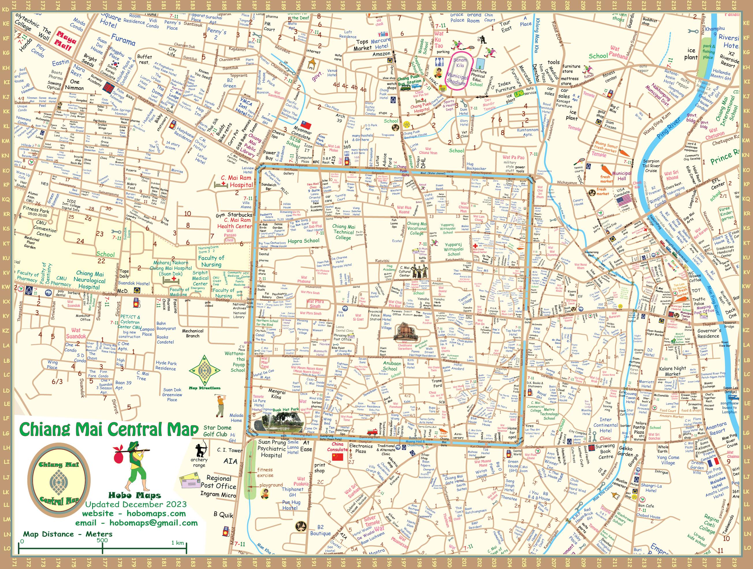 Chiang Mai Central Map